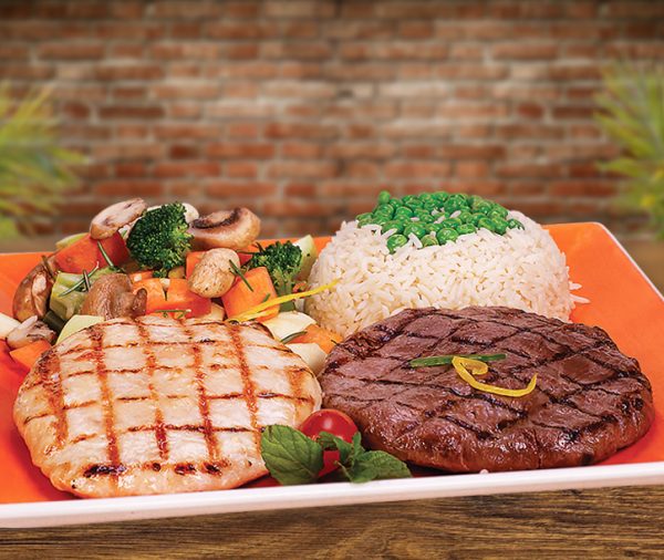 Grilled Beef Blue Ripple and Chicken Blue Ripple