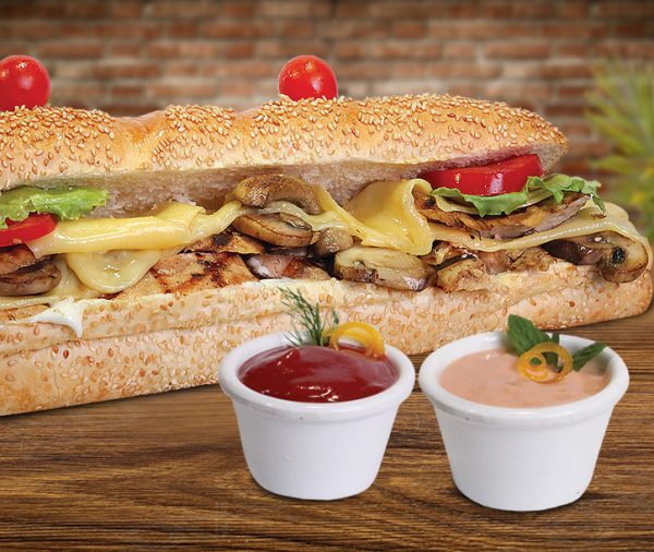 Grilled Chicken Cheese and Mushroom