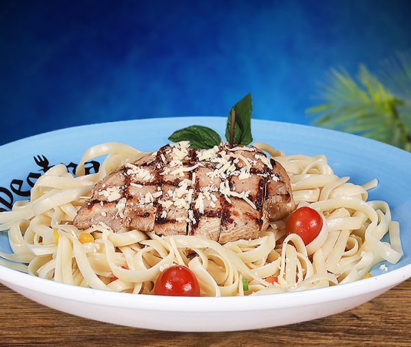 Grilled Chicken Fettuccini Pasta