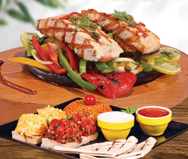 Grilled Salmon Fajita