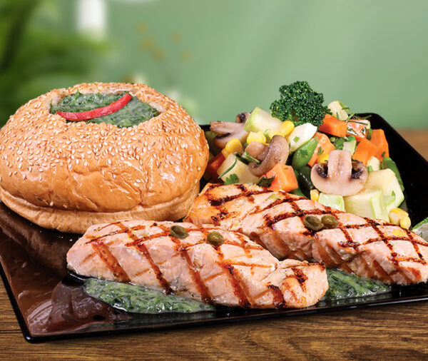 Grilled Salmon Steak