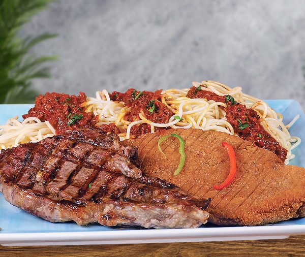 Rib-Eye and Country Chicken