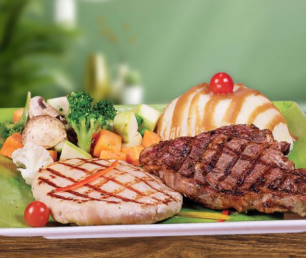 Rib-Eye and Grilled Chicken Blue Ripple