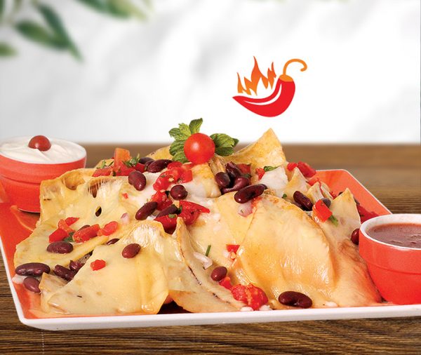 Triple Cheese Nachos